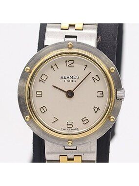 Hermes Olympia Quartz Ivory Dial Watch